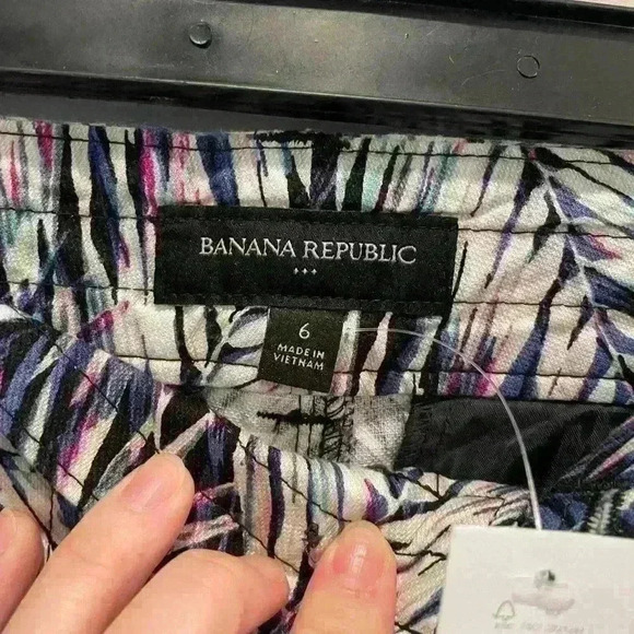 Banana Republic size 6 patterned shorts summer vacation colorful resort wear - Picture 10 of 11